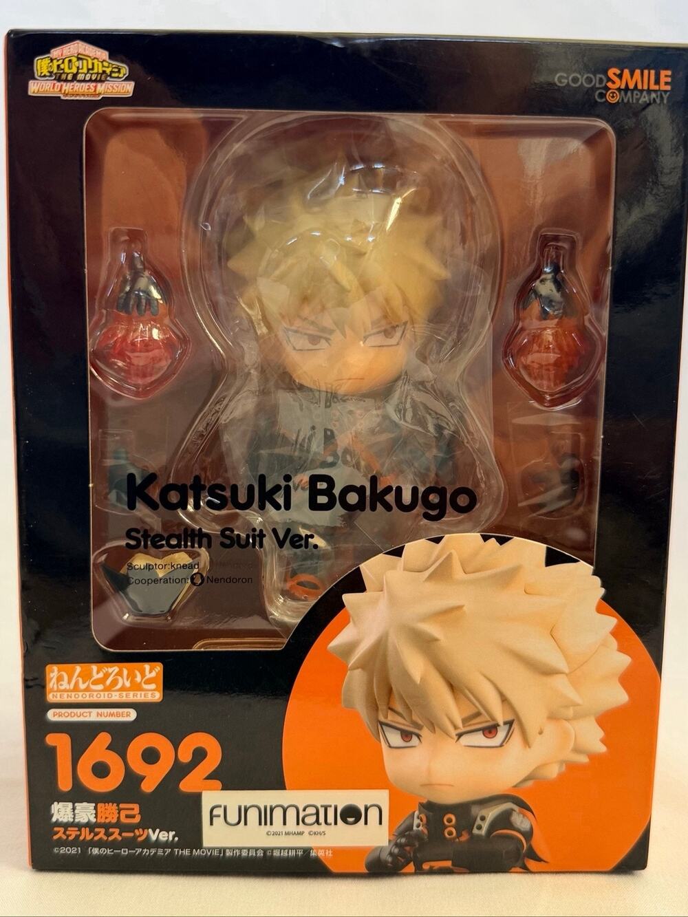 Good Smile Nendoroid 1692 Bakugo Stealth Suit My Hero Academia New Sealed